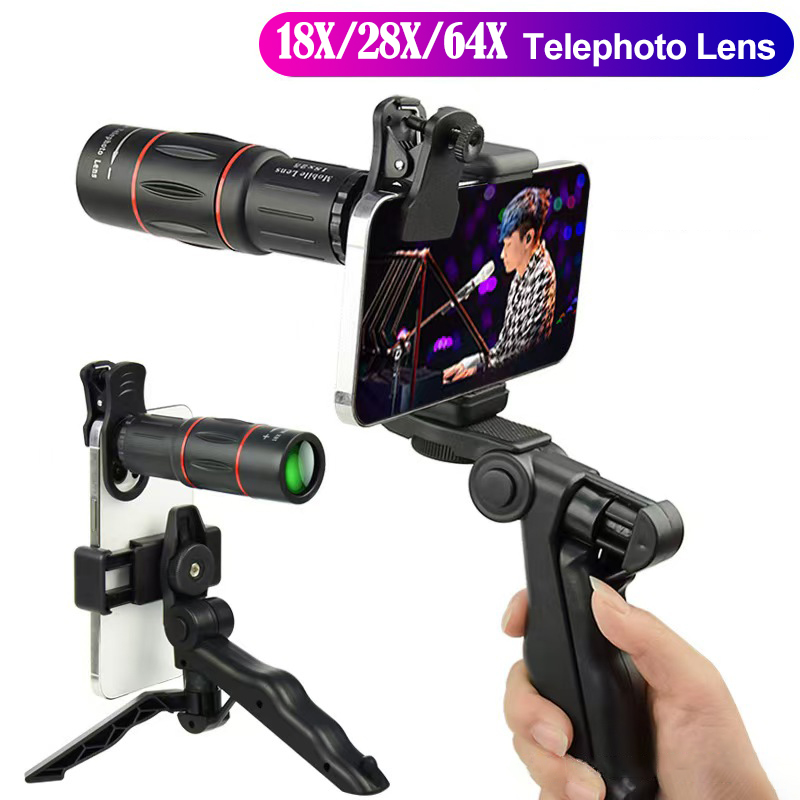 Photography Trick - عدسة تلسكوبية 64X للهواتف المحمولة للتصوير
