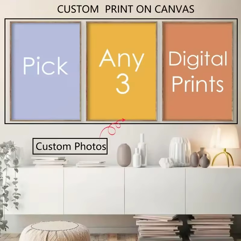 3 قطع من ملصقات القماش المخصصة - مراجعة Photography Poster وسعره