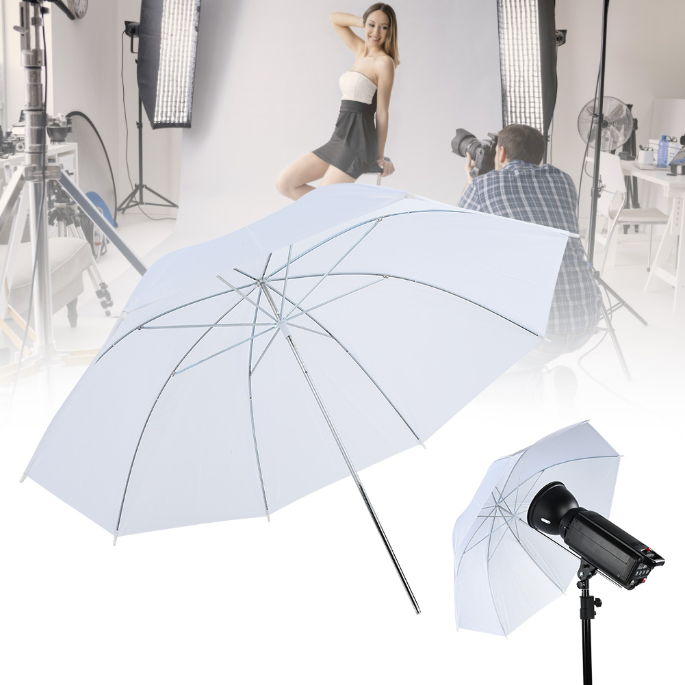 33 بوصة شفافة الأبيض مظلة ناعم - مراجعة Photography Umbrella Diffuser وسعره